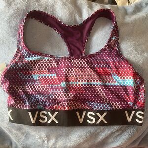 NWT Victoria Sport The Player Racerback Sports Bra Active Workout Wireless Large